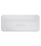 Personalised Self-Adhesive Trophy Silver Plate 51mm x 22mm 