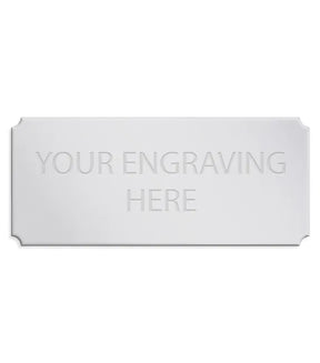 Personalised Self-Adhesive Trophy Silver Plate 51mm x 22mm 