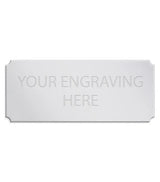 Personalised Self-Adhesive Trophy Silver Plate 60mm x 25mm 