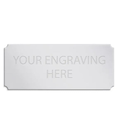 Personalised Self-Adhesive Trophy Silver Plate 60mm x 25mm 