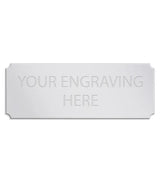 Personalised Self-Adhesive Trophy Silver Plate 67mm x 25mm 