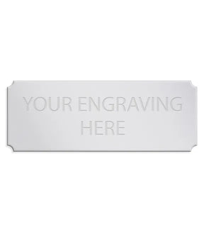 Personalised Self-Adhesive Trophy Silver Plate 67mm x 25mm 