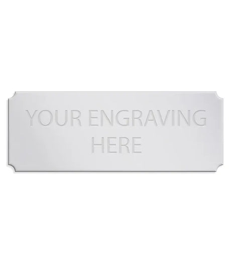 Personalised Self-Adhesive Trophy Silver Plate 67mm x 25mm 