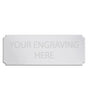 Personalised Self-Adhesive Trophy Silver Plate 67mm x 25mm 