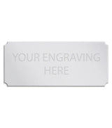 Personalised Self-Adhesive Trophy Silver Plate 89mm x 38mm