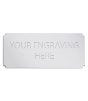 Personalised Self-Adhesive Trophy Silver Plate 89mm x 38mm