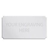 Personalised Self-Adhesive Trophy Silver Plate 112mm x 57mm
