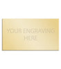 Personalised Self-Adhesive Square Cut Trophy Plate Gold 39mm x 22mm 