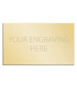 Personalised Self-Adhesive Square Cut Trophy Plate Gold 48mm x 28mm 