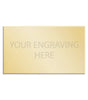 Personalised Self-Adhesive Square Cut Trophy Plate Gold 48mm x 28mm 