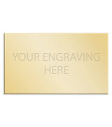 Personalised Self-Adhesive Square Cut Trophy Plate Gold 56mm x 33mm 