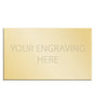 Personalised Self-Adhesive Square Cut Trophy Plate Gold 56mm x 33mm 