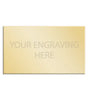 Personalised Self-Adhesive Square Cut Trophy Plate Gold 65mm x 33mm