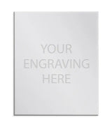 Personalised Self-Adhesive Trophy Plate Silver 145mm x 90mm