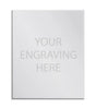 Personalised Self-Adhesive Trophy Plate Silver 145mm x 90mm