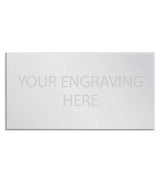 Personalised Self-Adhesive Trophy Plate Silver 115mm x 80mm 