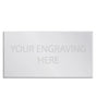 Personalised Self-Adhesive Trophy Plate Silver 115mm x 80mm 