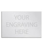 Silver engraved trophy plate personalised self adhesive 92mm x 60mm