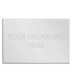 Personalised Self-Adhesive Trophy Plate Silver 165mm x 110mm