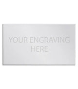 Personalised Self-Adhesive Trophy Plate Silver 39mm x 22mm
