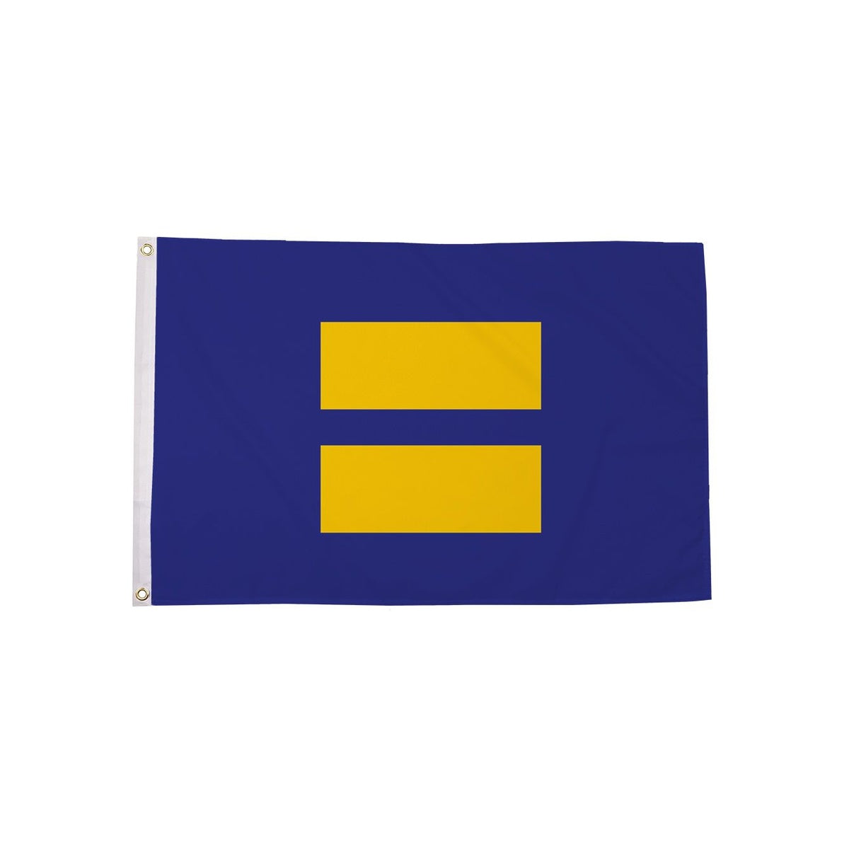 Equality Pride Flag 5ft x 3ft with yellow equals symbol on blue background