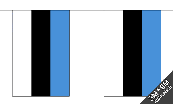 Estonia 3 metre bunting, 10 flags - Flagmania