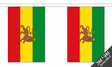 Flagmania Ethiopia with Lion (Rasta) Bunting, 9 metre bunting