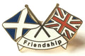 Scotland & Great Britain Friendship New Design Enamel lapel pin badge image 0