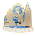 London Eye, Bridge &  Big Ben Famous Landmarks Quality enamel pin badge T967 image 0
