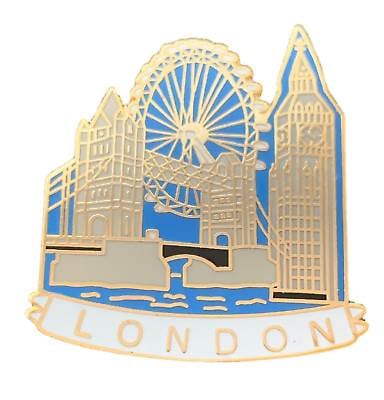 London Eye, Bridge &  Big Ben Famous Landmarks Quality enamel pin badge T967 image 0