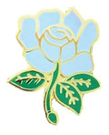 Yorkshire County White Rose English Rose Quality enamel lapel pin badge T750 image 0