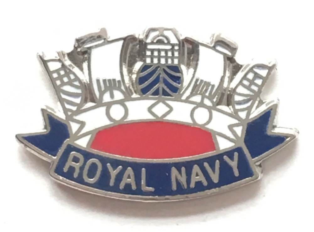 Royal Navy Crown - MOD Military Approved Royal Navy Enamel Pin Badge image 0
