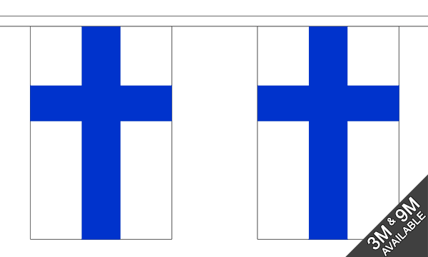 Flagmania Finland Bunting, 9 metre bunting