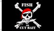 Flagmania Pirate Fish 5ft x 3ft Polyester Flag