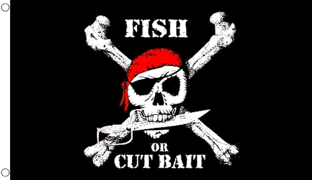 Flagmania Pirate Fish 5ft x 3ft Polyester Flag