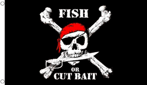 Flagmania Pirate Fish 5ft x 3ft Polyester Flag