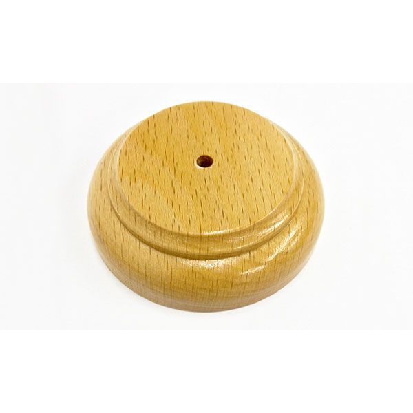 One wooden display base shown; twelve individual bases included with each set