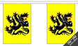 Flanders Lion 3 metre bunting, 10 flags - Flagmania