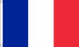 Flagmania France 3ft x 2ft Nylon Flag on white background
