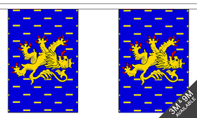 Franche-Comte 3 metre bunting, 10 flags - Flagmania