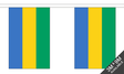 Gabon 3 metre bunting, 10 flags - Flagmania
