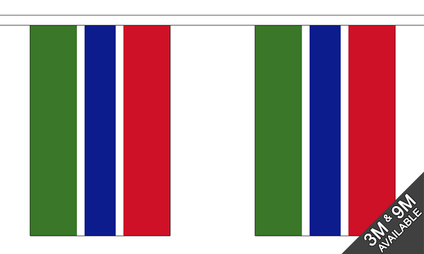 Flagmania Gambia Bunting, 9 metre bunting