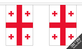 Flagmania Georgia Republic New Bunting, 9 metre bunting