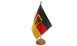 Flagmania Germany Crest wooden hand flags, 9x6 inch, pack of 12, no bases