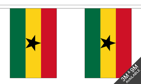 Flagmania Ghana Bunting, 9 metre bunting
