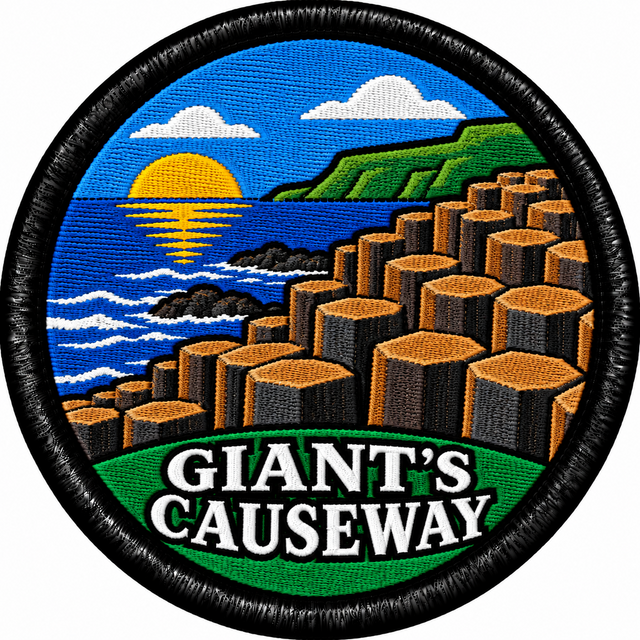 Giant's Causeway 80mm Embroidered Patch