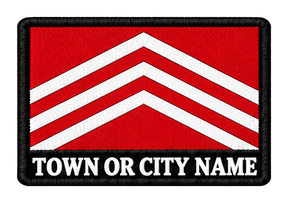 Glamorgan personalised county patch artwork preview, 90 x 60mm