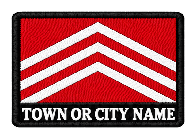 Glamorgan personalised county patch artwork preview, 90 x 60mm