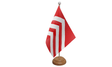 Flagmania Glamorgan wooden hand flags, 9x6 inch, pack of 12, no bases