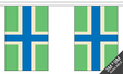 Gloucestershire (New) 3 metre bunting, 10 flags - Flagmania